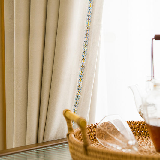 luxury royal velvet matte thickened blackout curtains