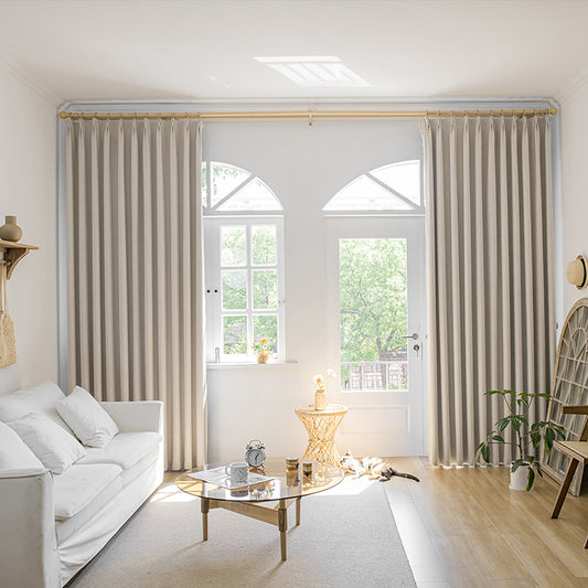 Veined chenille thickened curtains