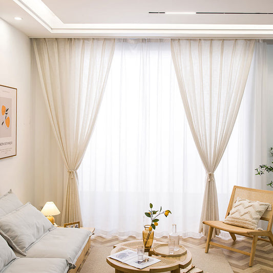 Brown Linen Sheer